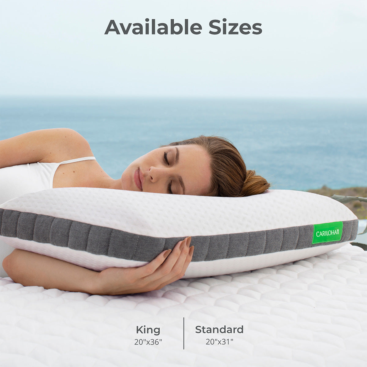 Cariloha Classic Bamboo Memory Foam Pillow